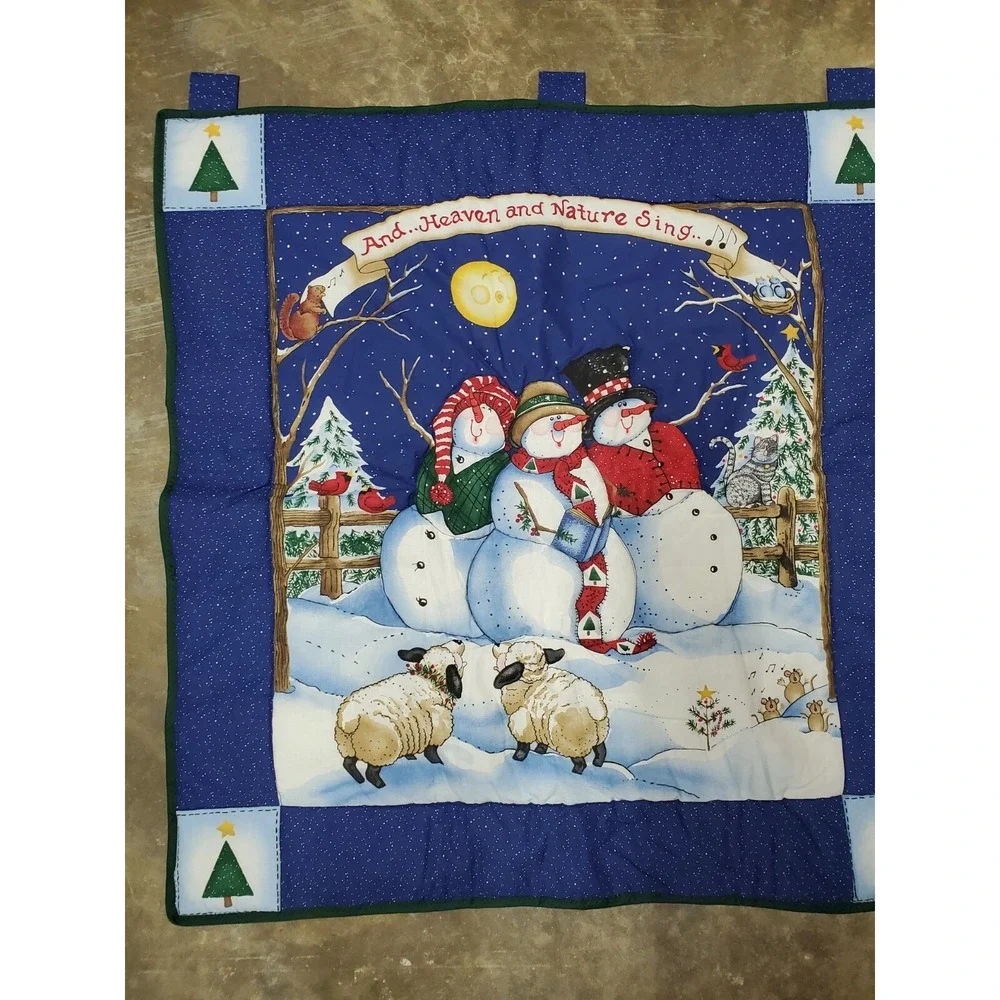 Share The Joy Snowman Wall Hanging Quilt Top Heaven And Nature‎ Sing